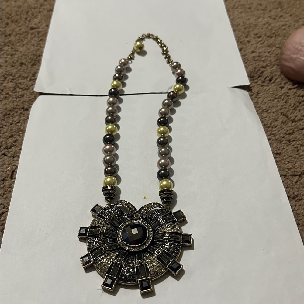 Heidi Daus The Aristocrat Beaded Crystal Drop Necklace